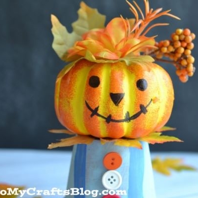 Terra Cotta Pot Scarecrow Craft