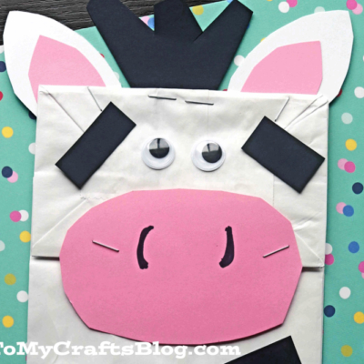 A cute paper bag zebra, perfect as a lunch sack zebra or a fun zebra craft for kids.