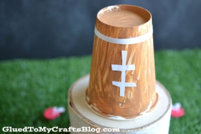 Painted Paper Cup Football Craft