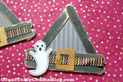 Popsicle Stick Witch Hat Craft Idea