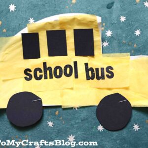 Paper Plate School Bus - Back To School Kid Craft