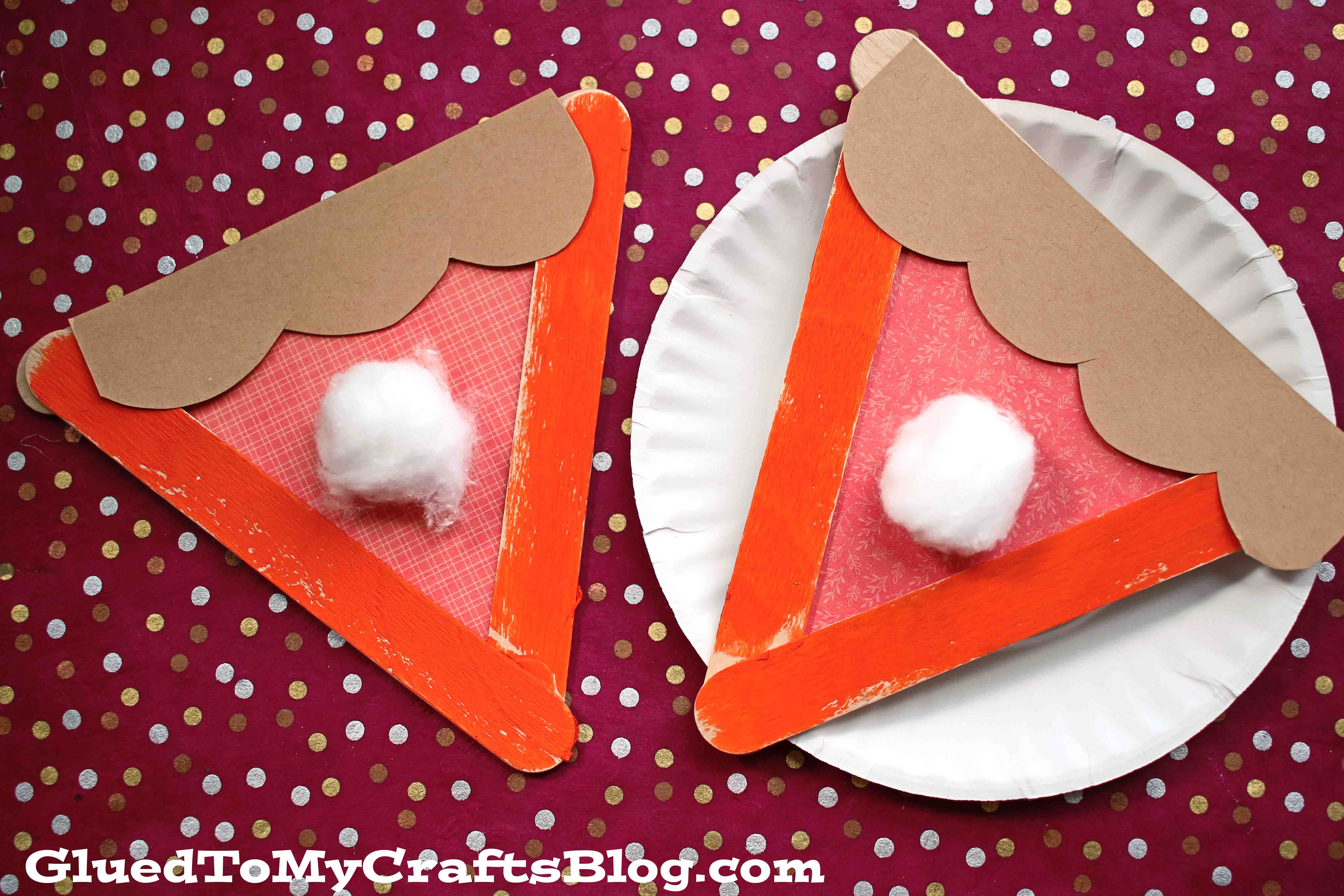Popsicle Stick Pumpkin Pies - Kid Craft