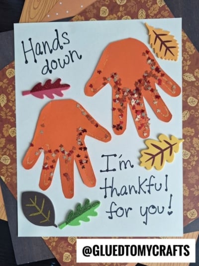HANDPRINT HANDS DOWN I'M THANKFUL FOR YOU!
