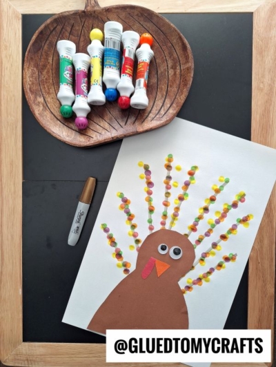 USE PAINT DABBERS FOR THIS UNIQUE TURKEY CRAFT IDEA