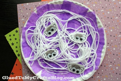 Paper Plate Spider Web Craft