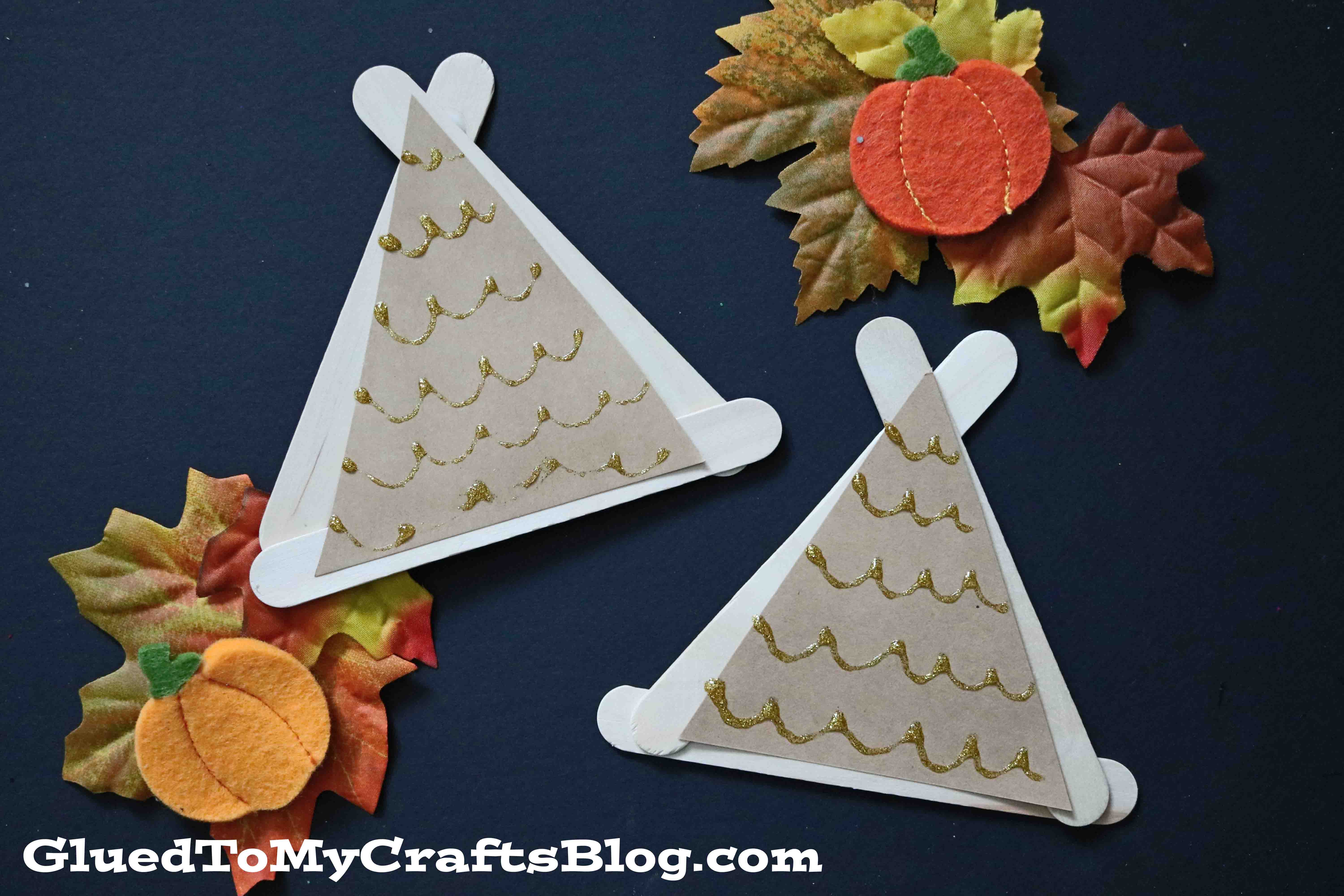 Popsicle Stick Teepees - Kid Craft Idea For Fall