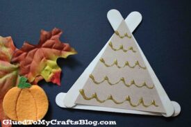Popsicle Stick Teepees - Kid Craft Idea For Fall