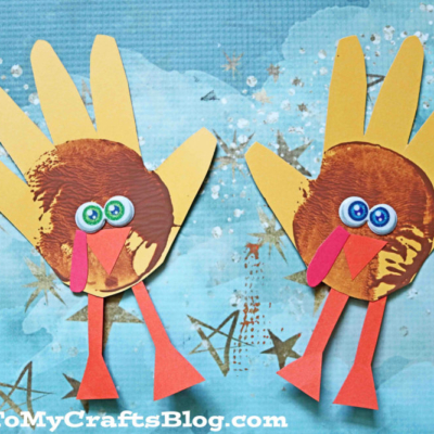 Potato Stamped Turkey Handprints - Kid Craft