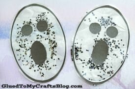 Stained Glass Ghosts - Halloween Kid Craft Idea