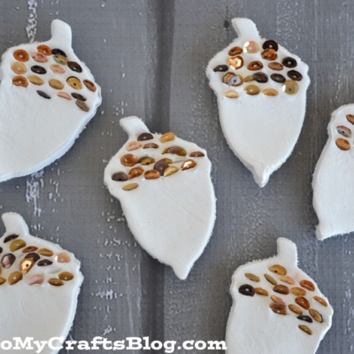 Sequin Acorn Magnets