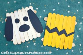 Popsicle Stick Charlie Brown & Snoopy - Kid Craft
