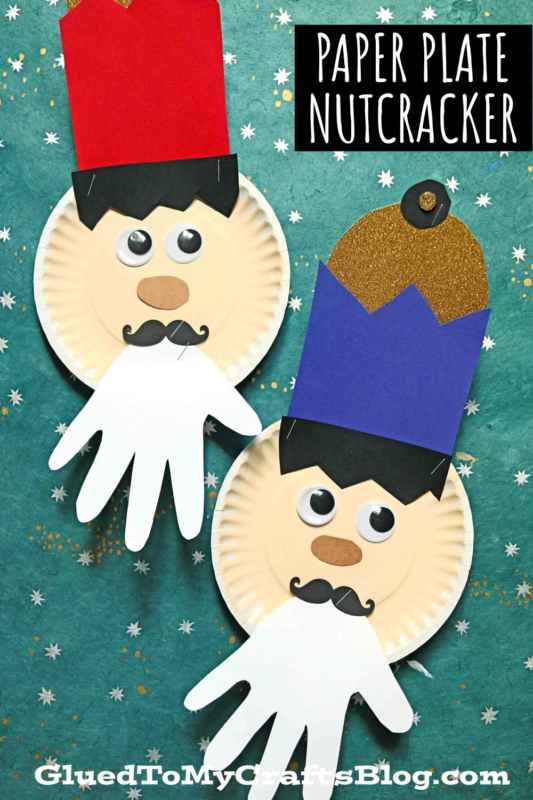 Paper Plate Nutcracker w/Handprint Beard