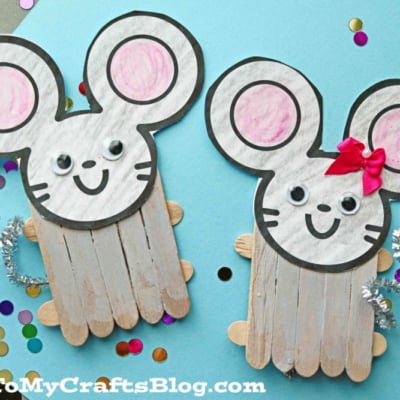Popsicle Stick Mouse Craft For Kids