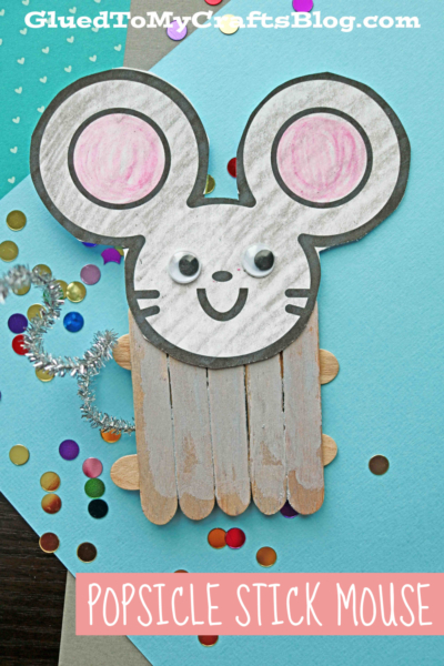 Popsicle Stick Mouse Craft For Kids