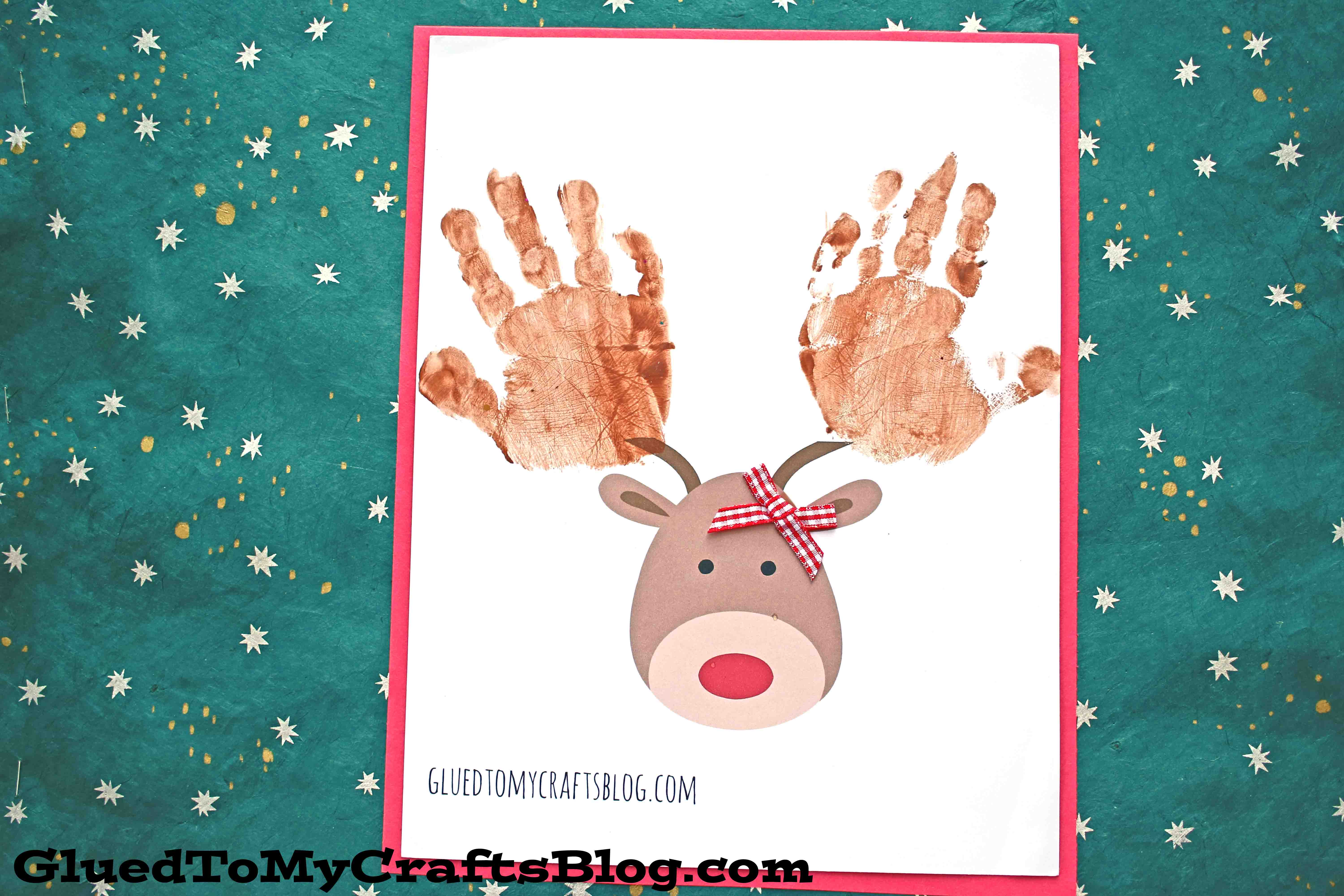 Handprint Reindeer Keepsake - Christmas Kid Craft