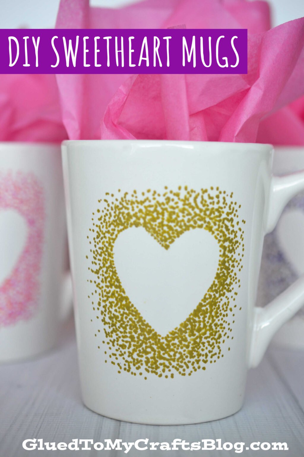 DIY Sweetheart Mugs For Valentine's Day