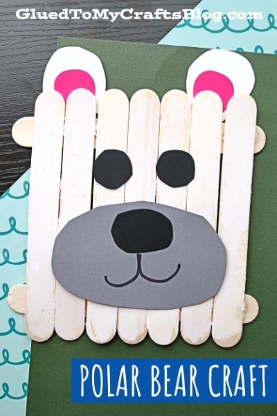 Popsicle Stick Polar Bear