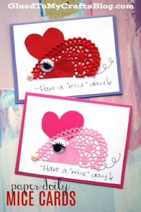 Have a MICE Day - Doily Mice Cards