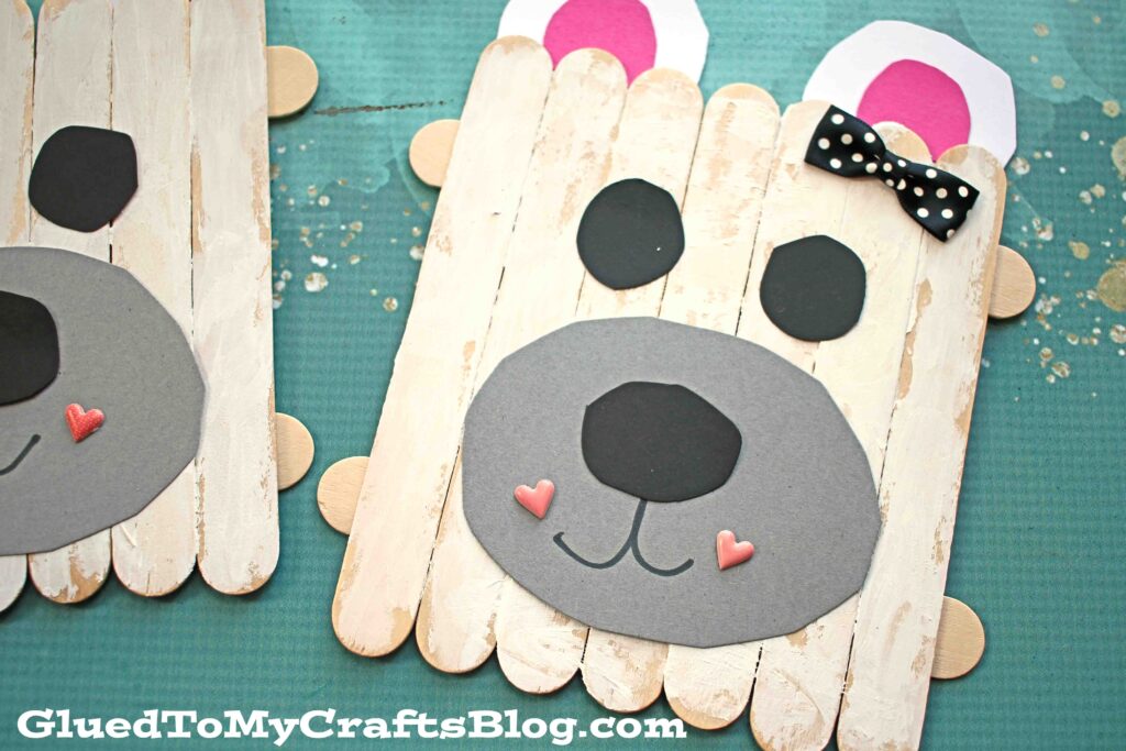 Popsicle Stick Polar Bear - Kid Craft