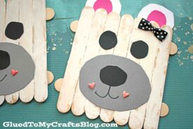 Popsicle Stick Polar Bear - Kid Craft
