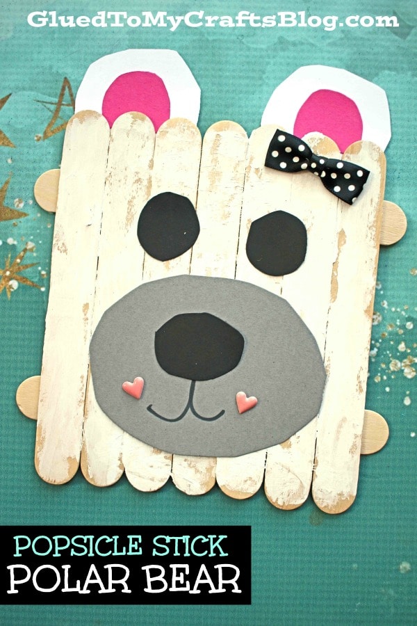 Popsicle Stick Polar Bear - Kid Craft