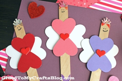 Popsicle Stick Valentine's Day Fairy Craft