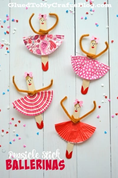 Popsicle Stick Ballerinas