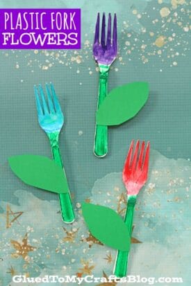 Plastic Fork Spring Flowers - Kid Craft