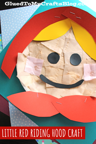 Paper Plate Little Red Riding Hood - Kid Craft