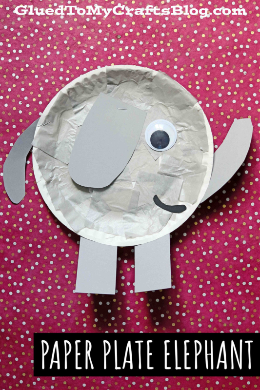 Paper Plate Elephant Craft Idea For Kids