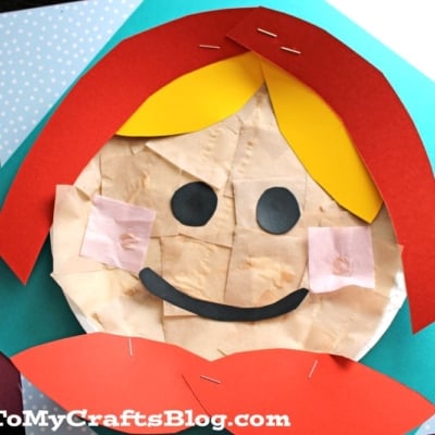 Paper Plate Little Red Riding Hood - Kid Craft