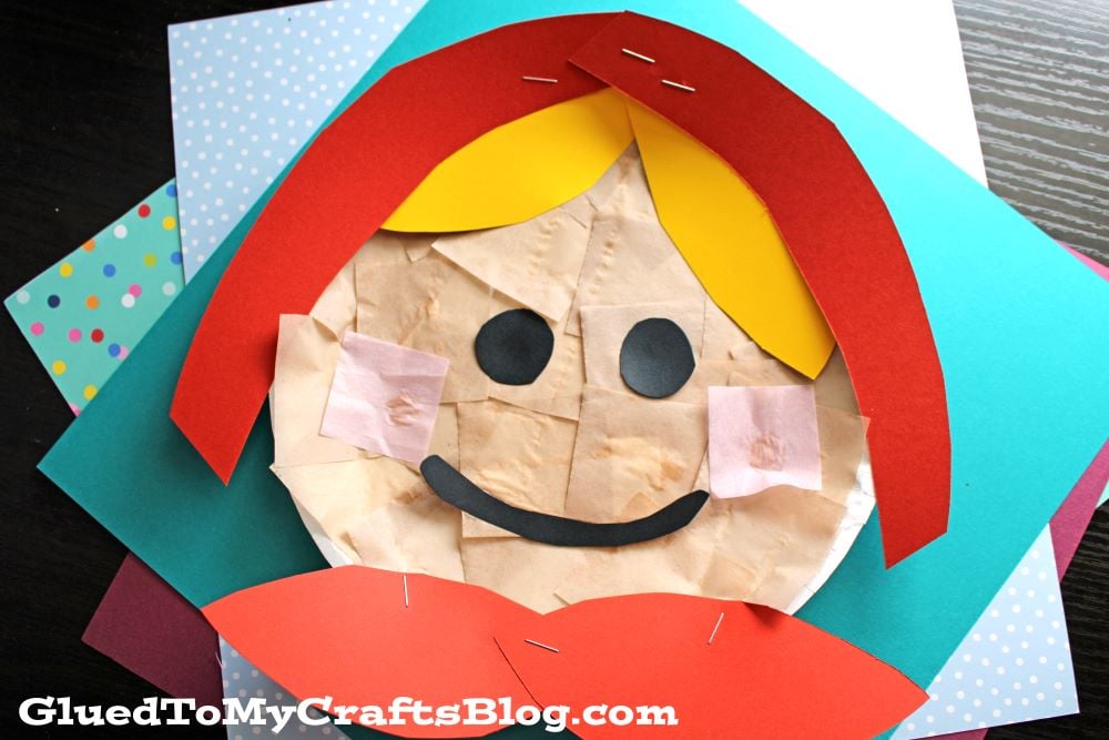 Paper Plate Little Red Riding Hood - Kid Craft
