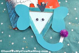 Dr Seuss Inspired Popsicle Stick Horton - Kid Craft Idea