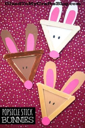 Popsicle Stick Bunny - Kid Craft
