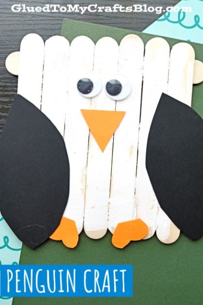 Popsicle Stick Penguin