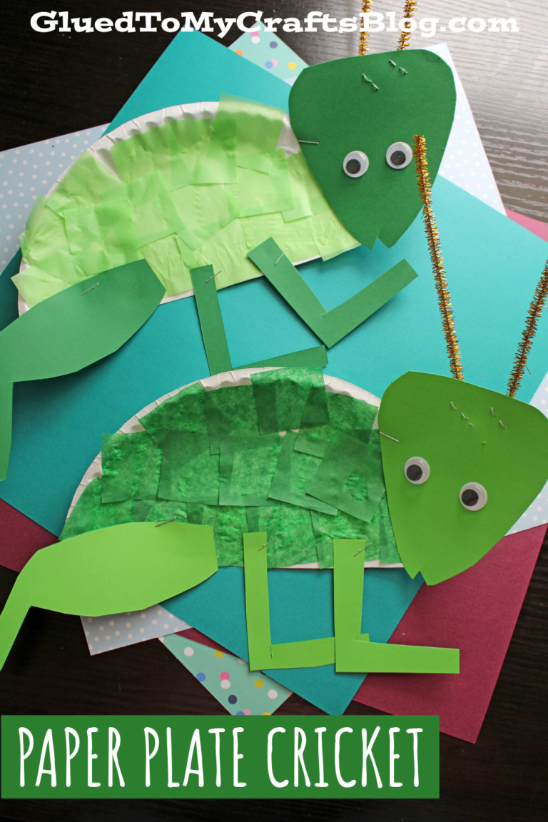 Paper Plate Cricket Craft Idea For Spring