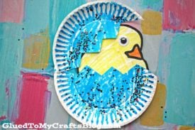 Paper Plate Hatching Baby Chick - Kid Craft