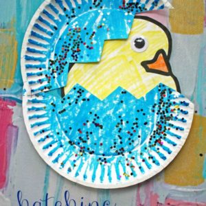 Paper Plate Hatching Baby Chick - Kid Craft