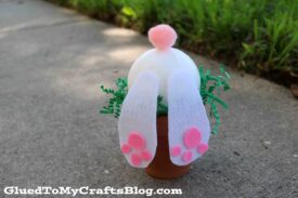 Super Easy Terra Cotta Pot Bunny Butt Craft Tutorial