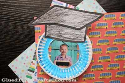 Paper Plate Graduation Photo Frame for Kids