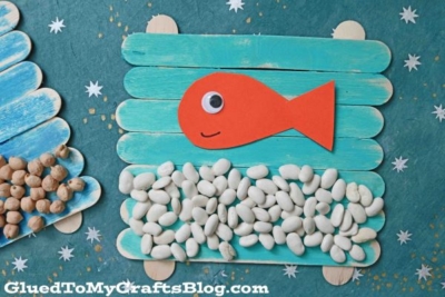 Popsicle Stick Fish Bowl Craft Idea (1)