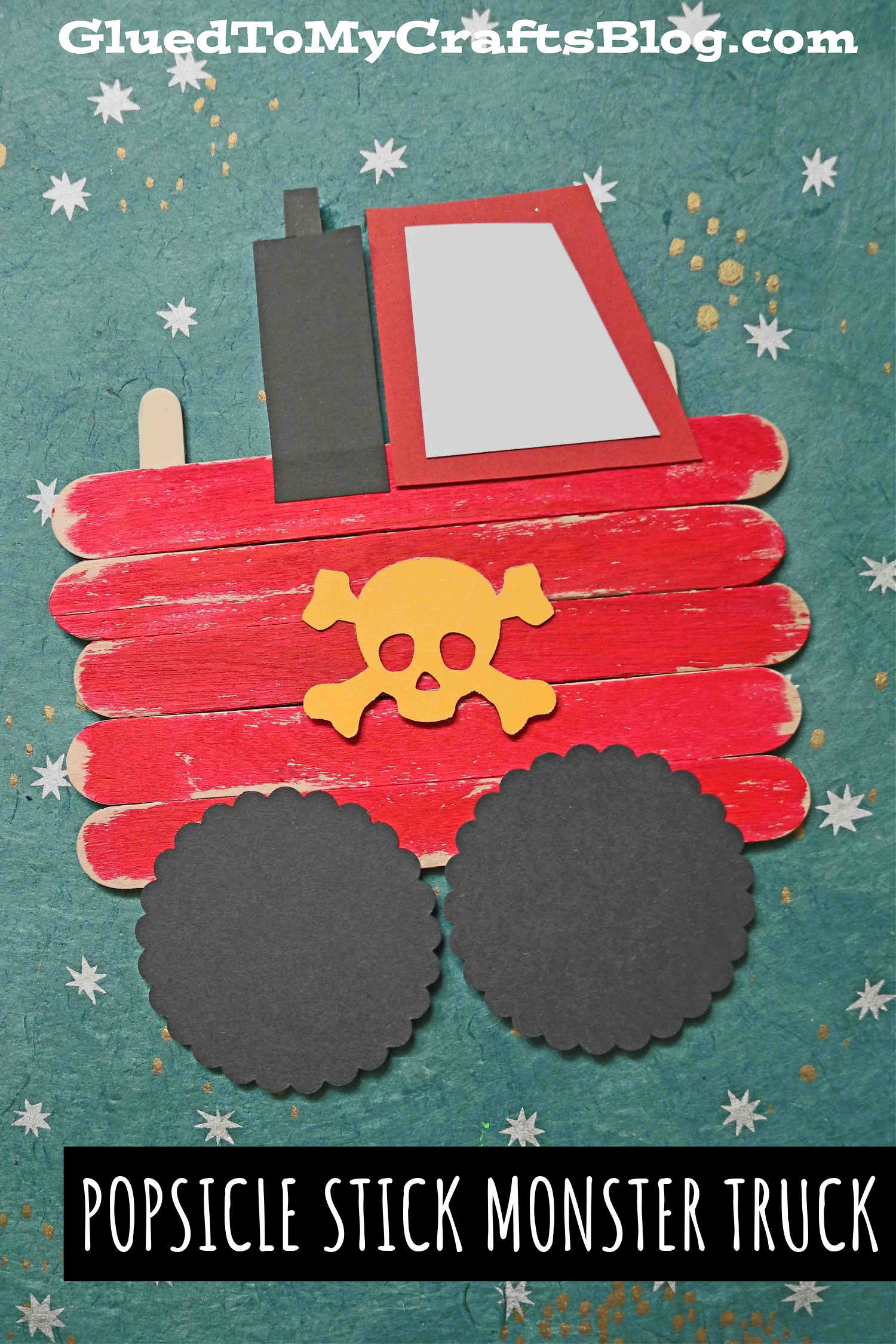 Popsicle Stick Monster Truck Craft
