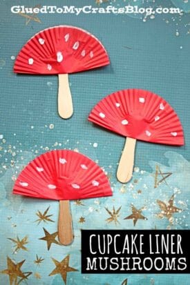 Paper Plate Mushrooms - Kid Craft