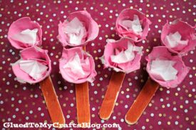 Egg Carton Cherry Blossom - Kid Craft