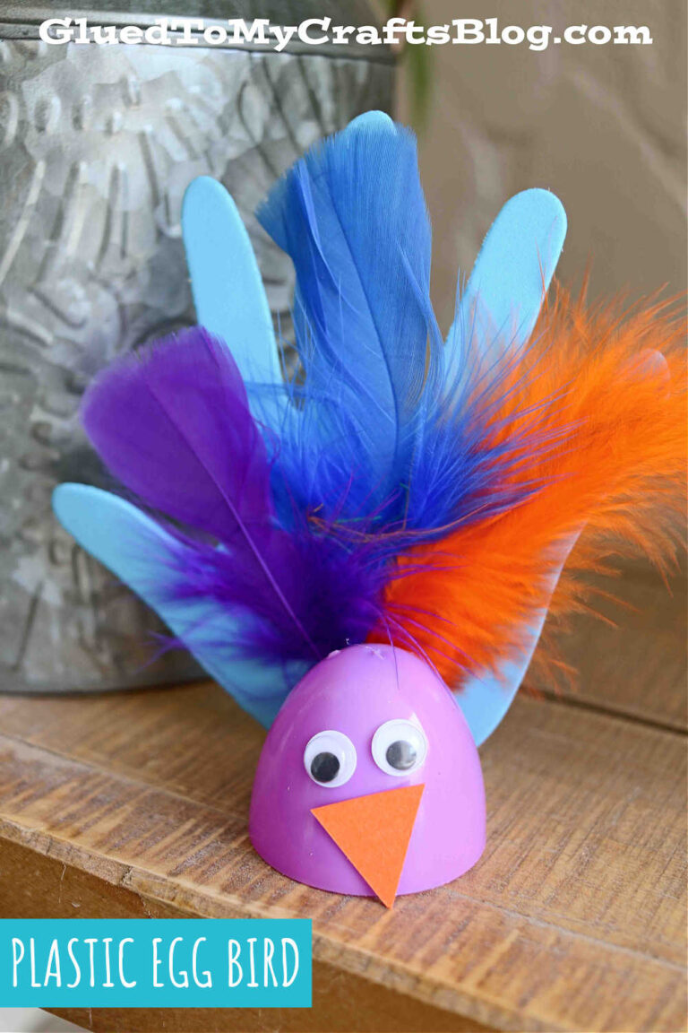 Recycled Plastic Easter Egg Birds