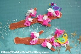 Popsicle Stick Cherry Blossom Tree Branch - Kid Craft