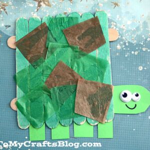 Popsicle Stick Turtle - Kid Craft Idea