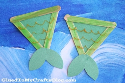 Popsicle Stick Mermaid Tails