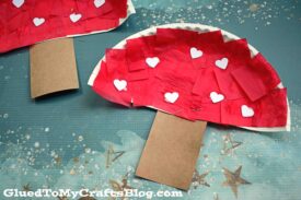Paper Plate Mushrooms - Kid Craft