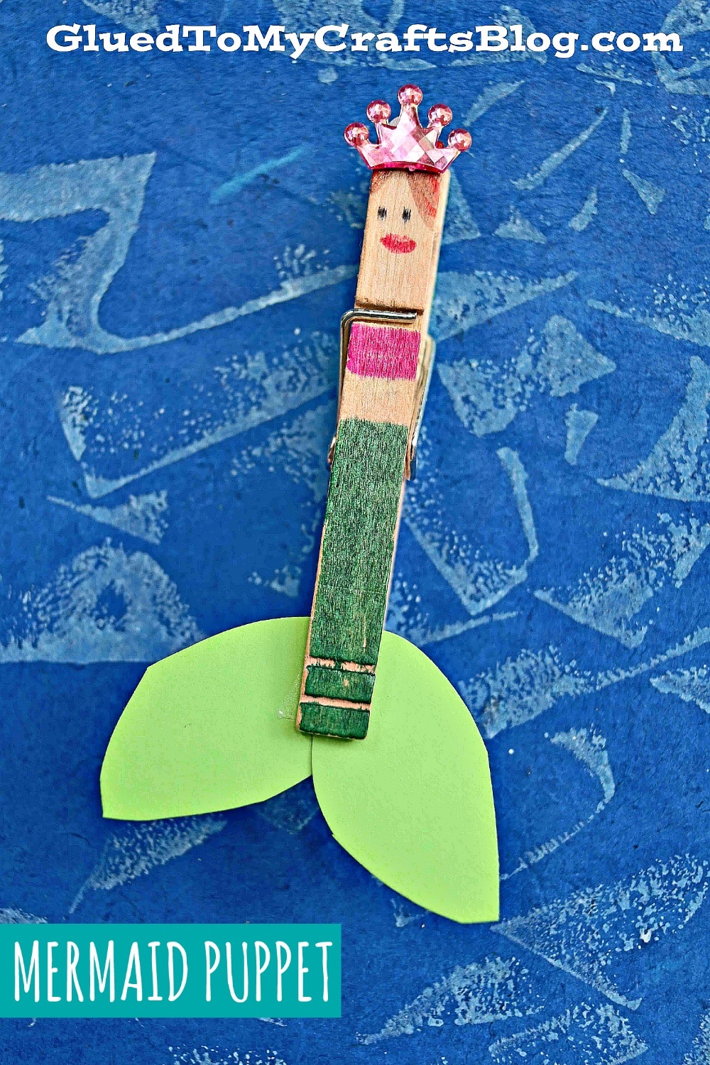Clothespin Mermaid Craft Idea For Kids